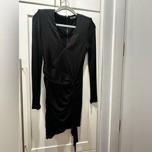 Alice + Olivia Black Long Sleeve Dress